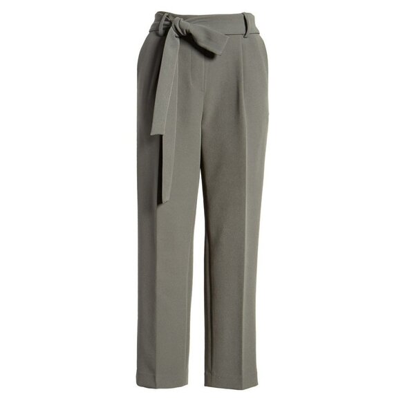 💕HALOGEN💕 High Waisted Tie Waist Ankle Pants - Picture 7 of 10